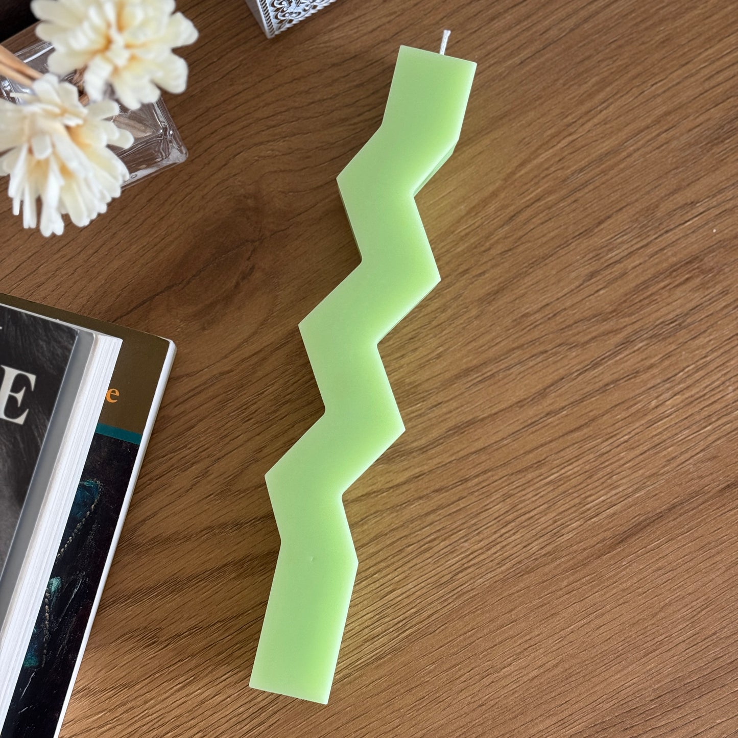 Zigzag Taper Candle