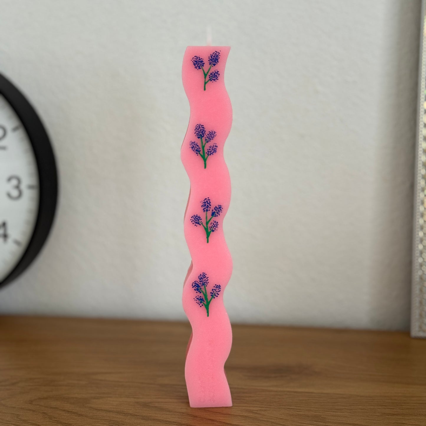Lavender Floral Curvy Soy Candle