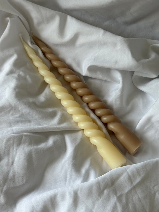 Curved Taper Soy Candle