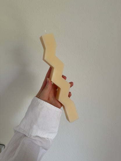 Zigzag Taper Candle