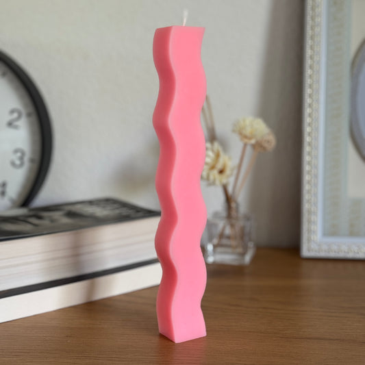 Wavy Taper Candle