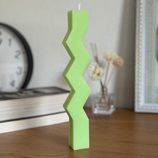 Zigzag Taper Candle