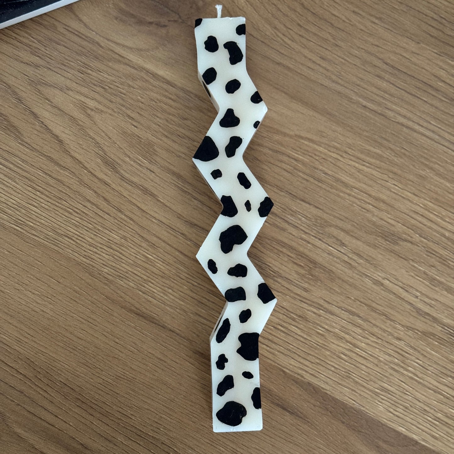 Cow Print Zigzag Soy Candle